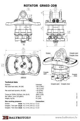Ротатор Baltrotors GR603-2DB